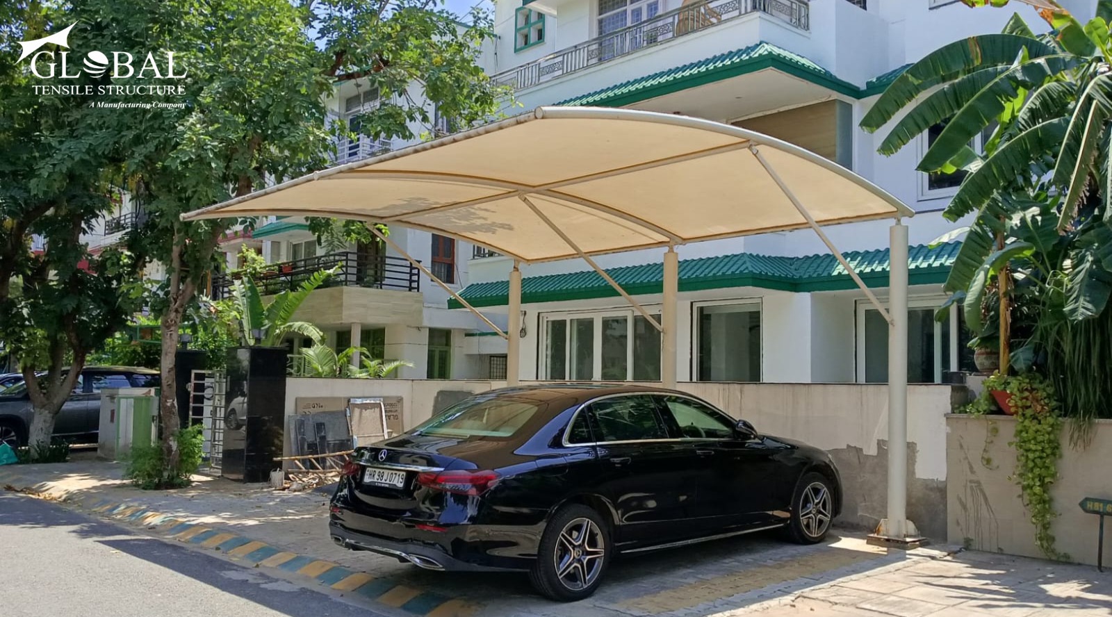 tensile car parking structure