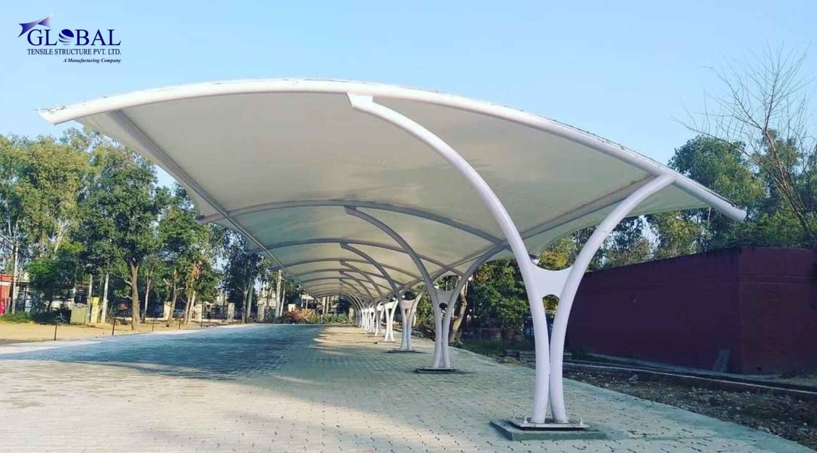 tensile car parking structure