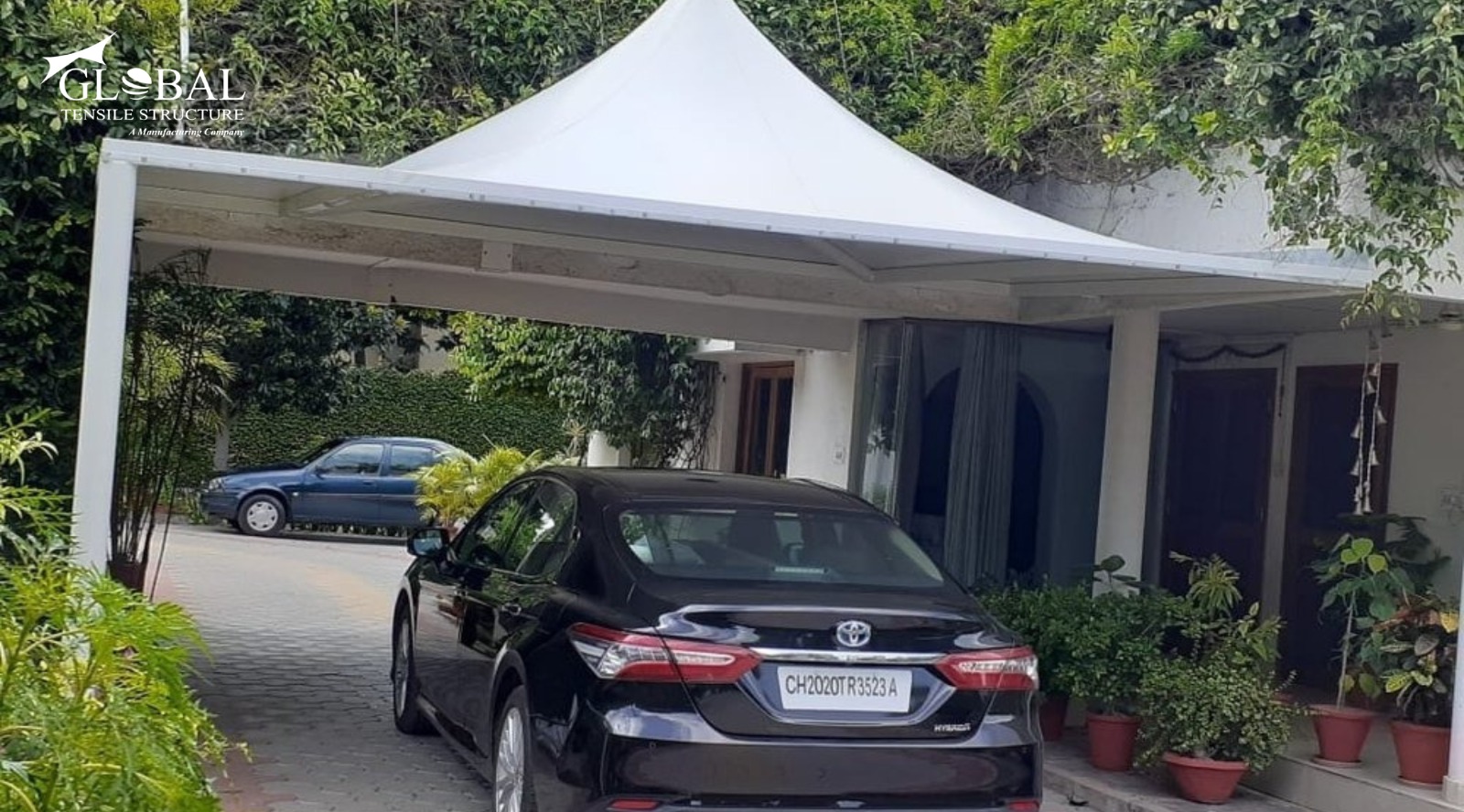 tensile gazebo structure