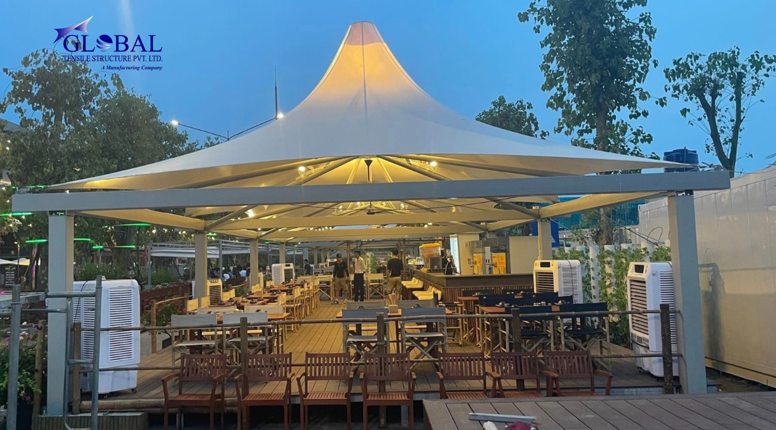 Tensile Food Court Structure