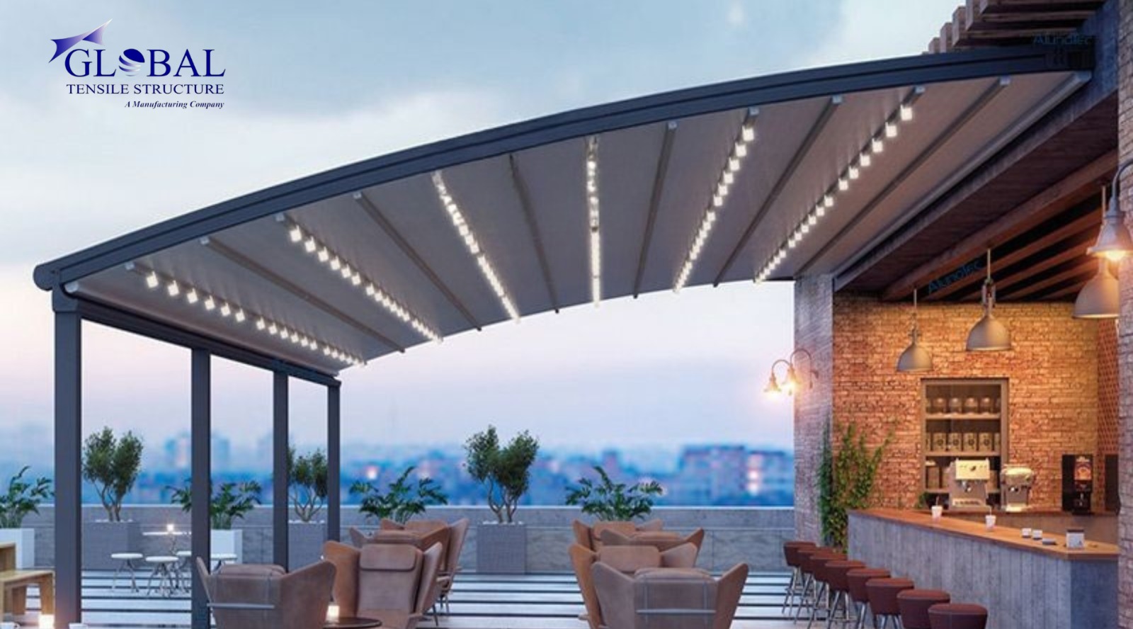Tensile Retractable Roof Structure
