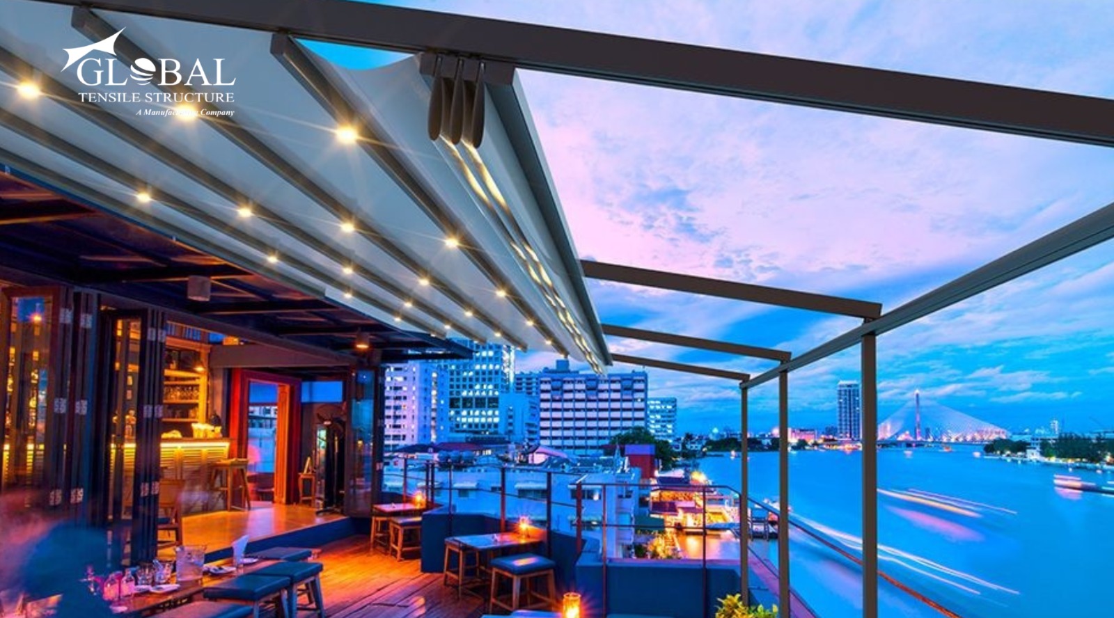 Tensile Retractable Roof Structure