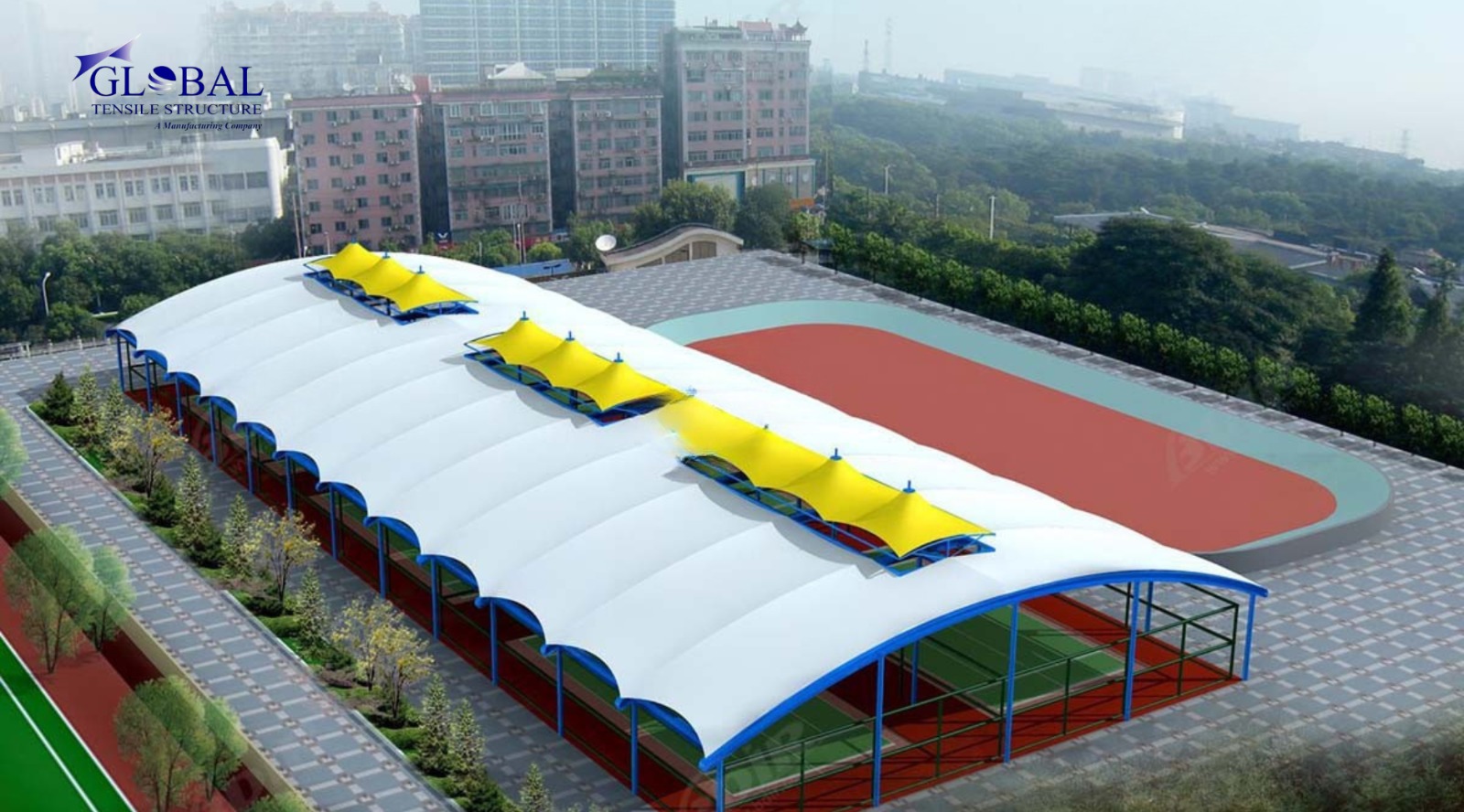 Tensile Badminton Court Structure