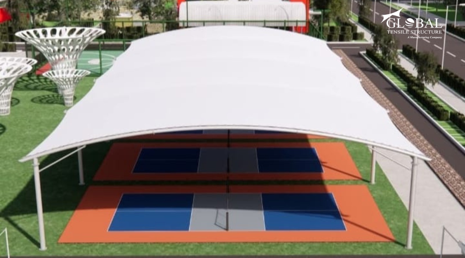 Tensile Badminton Court Structure