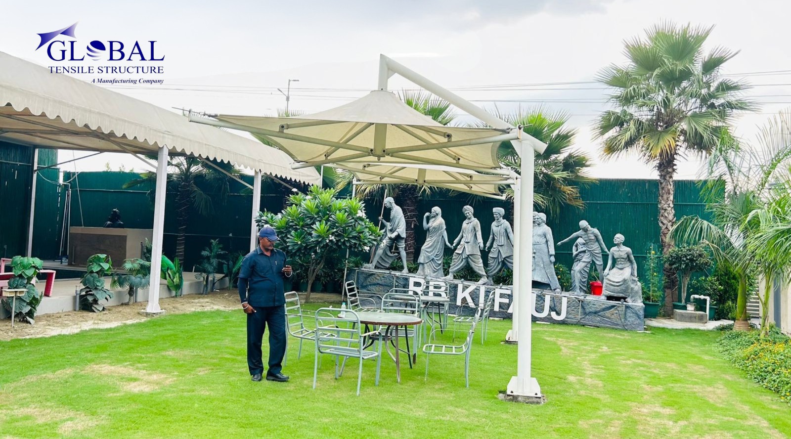 Tensile Side Pole Umbrella