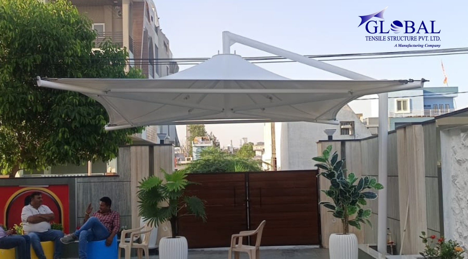 Tensile Side Pole Umbrella