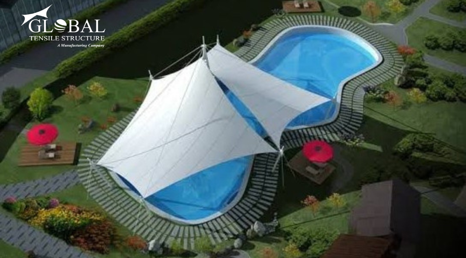 Tensile Swimming Pool Structure