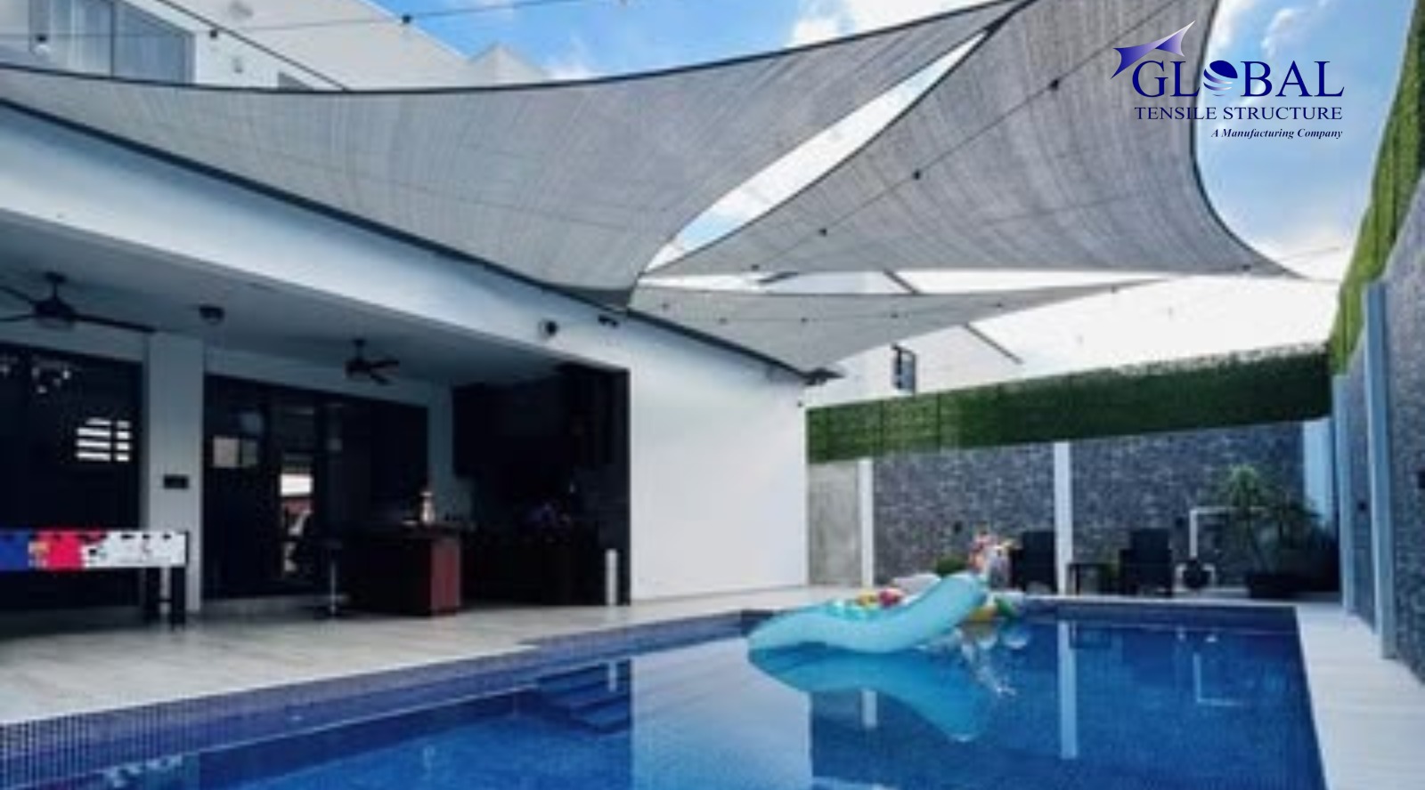 Tensile Swimming Pool Structure
