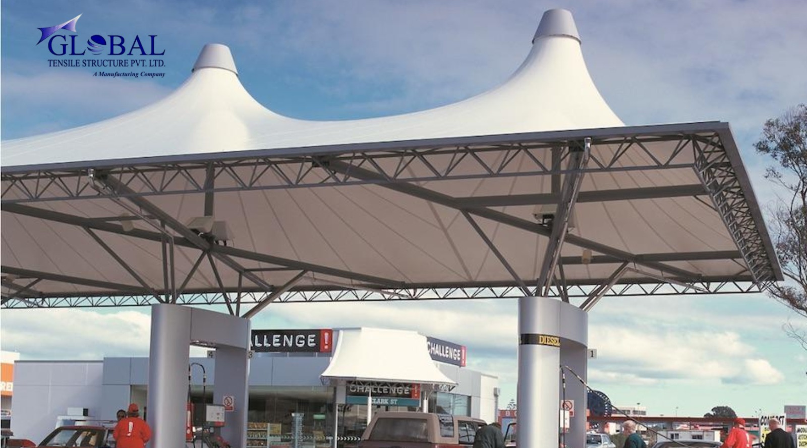Tensile Petrol Pump Structure