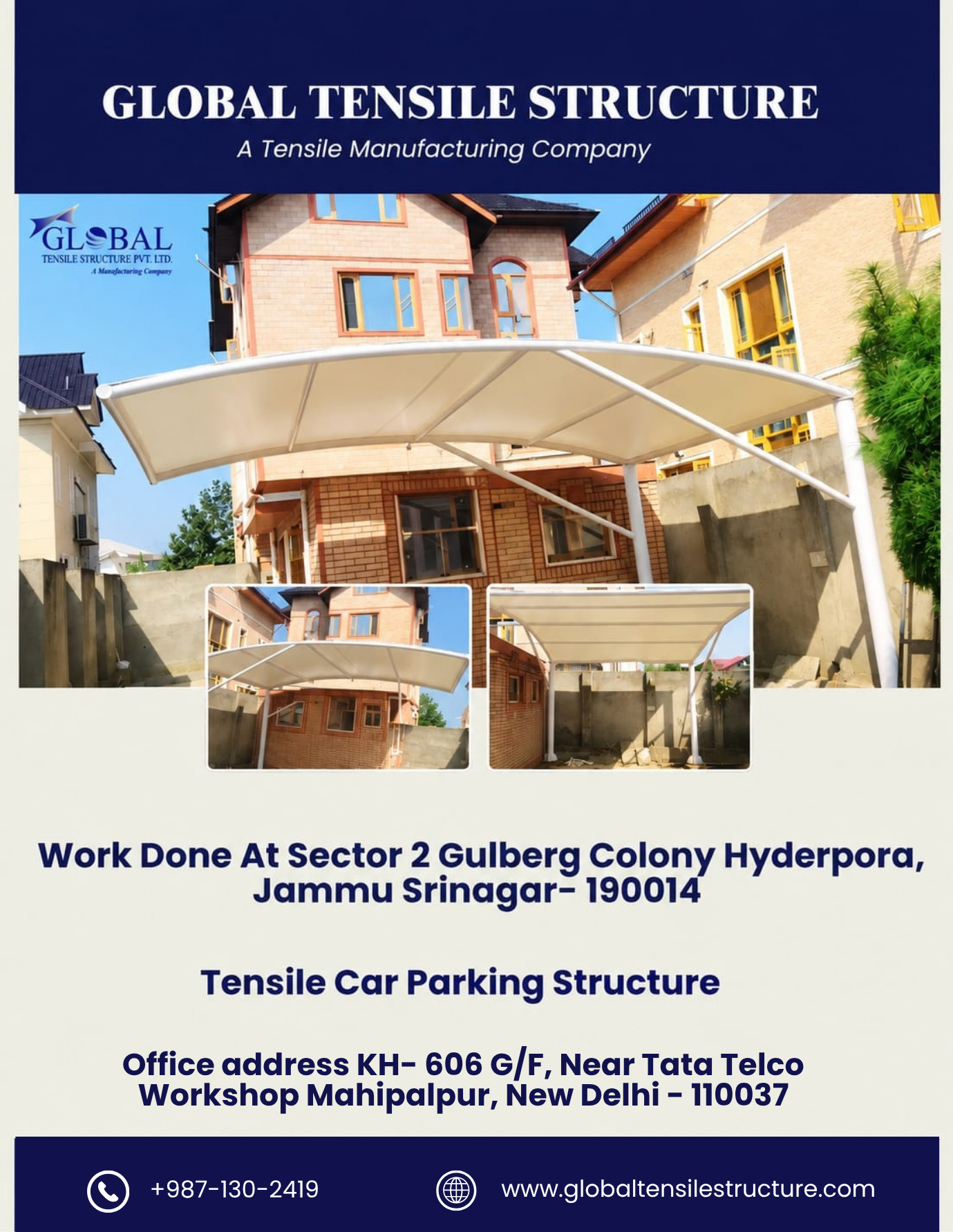 TENSILE CAR PARKING STRUCTURE(SRINAGAR-JAMMU)
