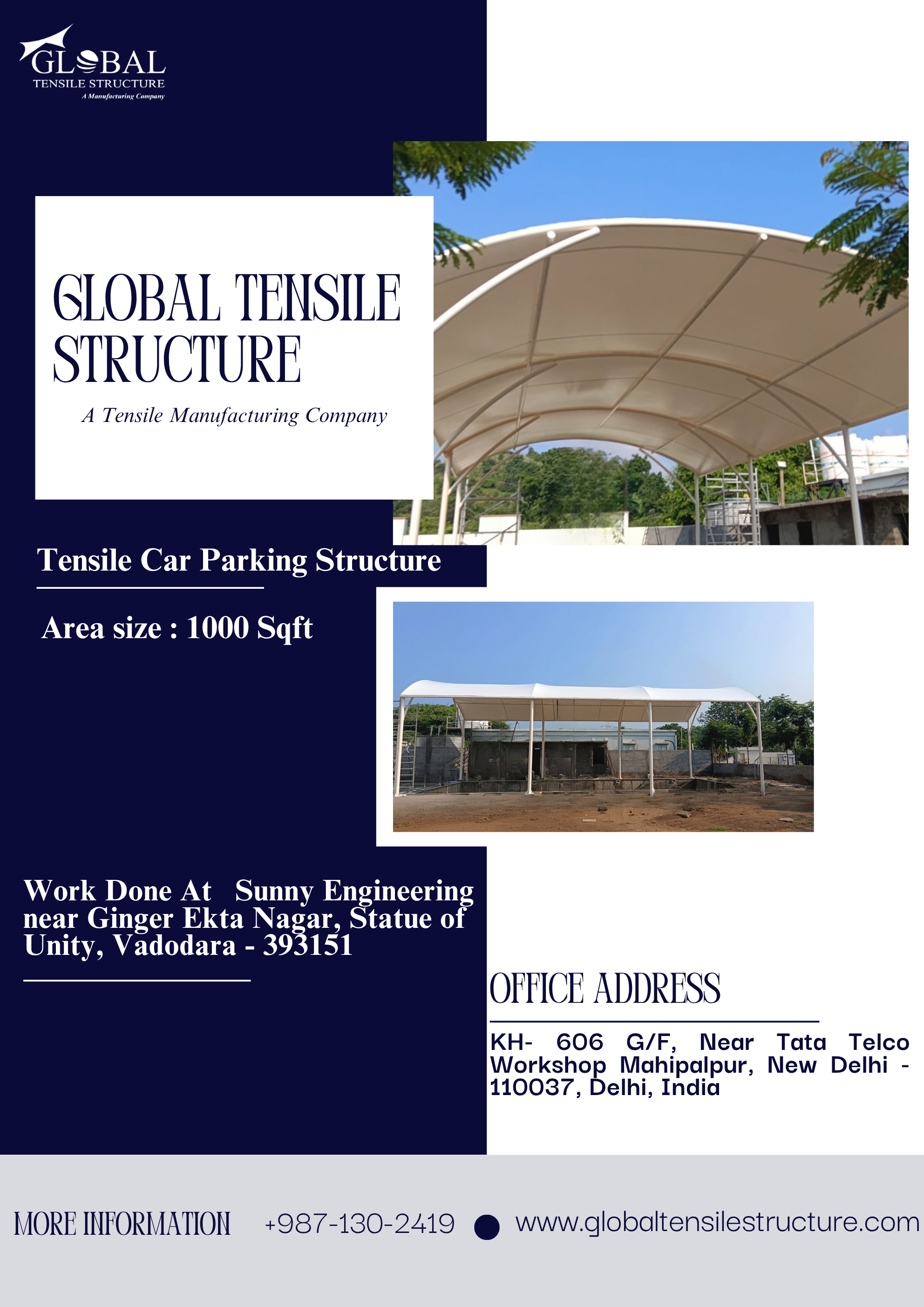 TENSILE CAR PARKING STRUCTURE (VADODARA-GUJARAT)