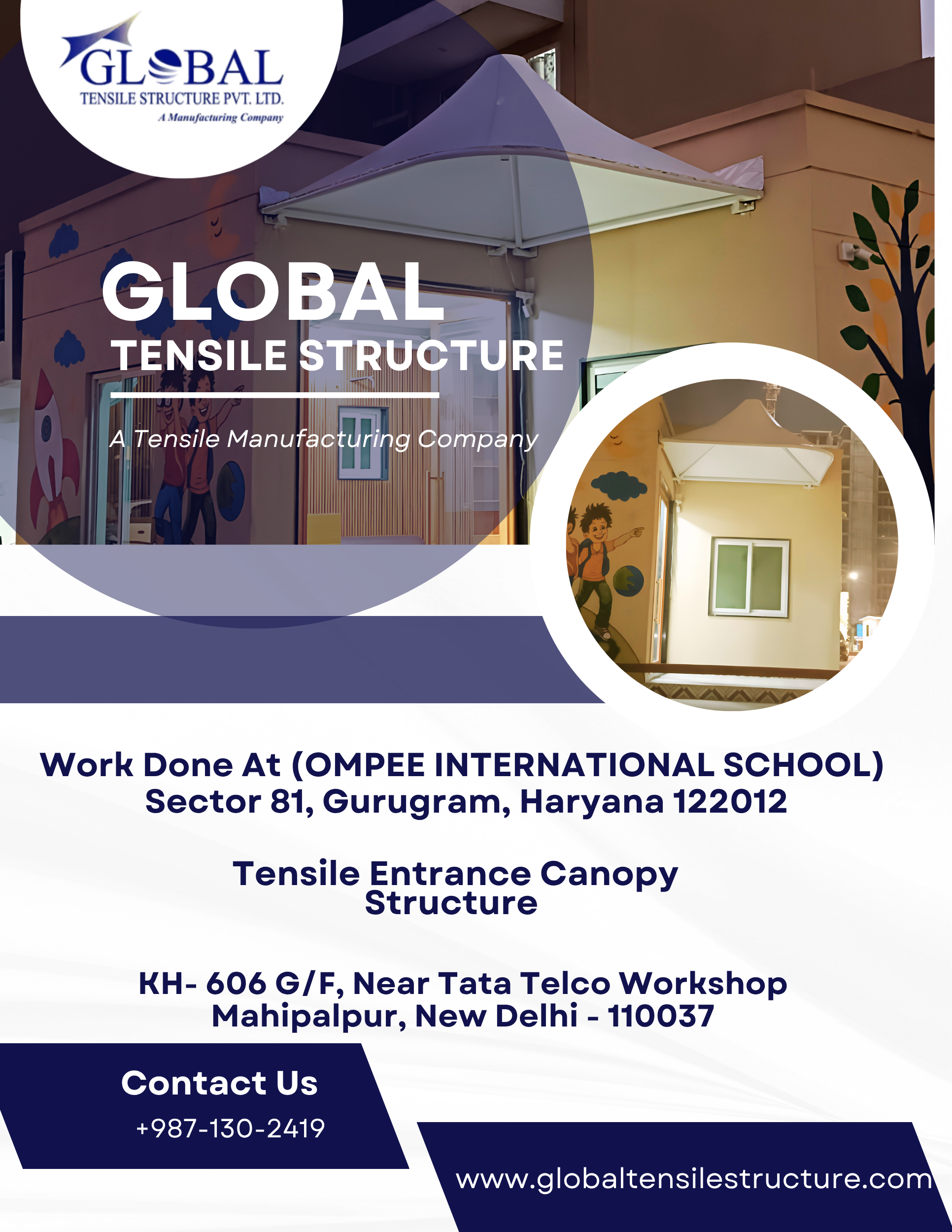 TENSILE ENTRANCE CANOPY STRUCTURE (GURUGRAM-HARYANA)